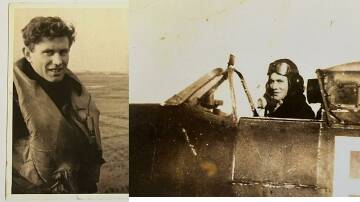 Flight Sergeant Marshall 'Marsh' Edmund Parbery during World War II. Pictures courtesy of Bega Pioneers' Museum