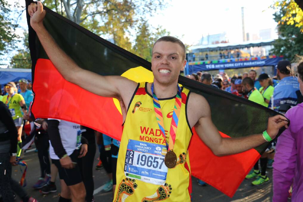 WADE TO GO: Bodalla's Wade Mongta competed in last year's New York City Marathon through the Indigenous Marathon Foundation program. 