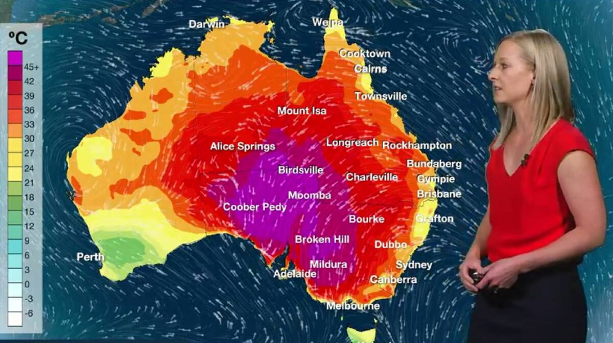 A severe weather warning issued by the Bureau of Meteorology
