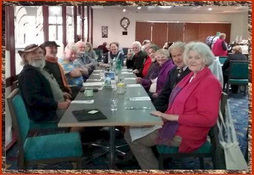 U3A Sapphire Coast Tathra Taboo Topics Group enjoy lunch.