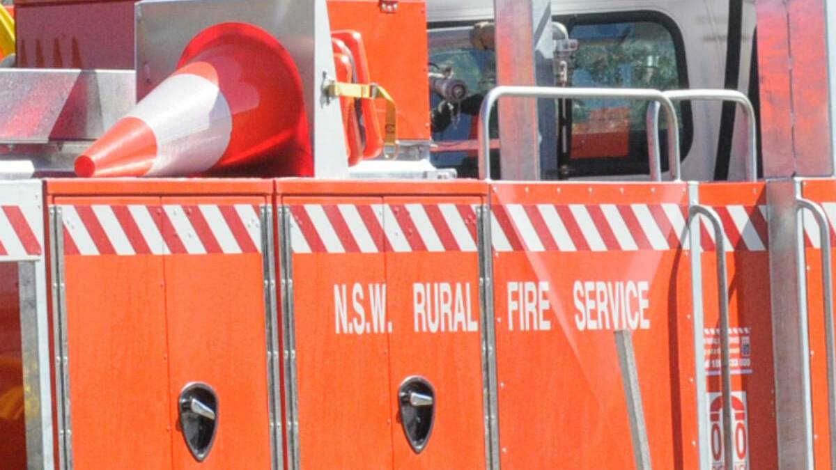 Small Bega grass fire sparked by welder