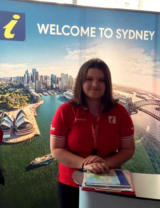 Former Cruise Eden Meet and Greet team member Maharla Clark is now working for global cruise organisation Intercruises at its Sydney check-in terminal.