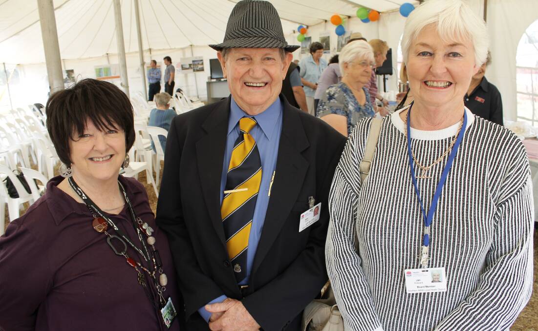 At the South East Regional Hospital sod turning in 2013 are original members of the Operation New Hospital committee (from left) Anna Glover, Allen Collins and Jan Aveyard.