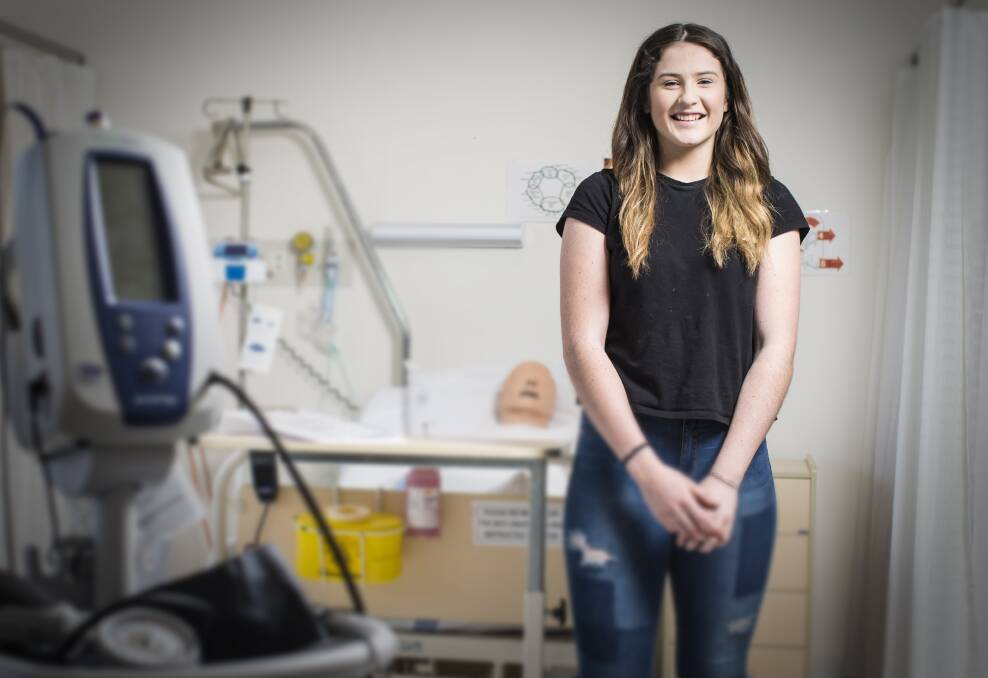 SMALLER IS BETTER: University of Wollongong Bega campus student Allyse Ayling.