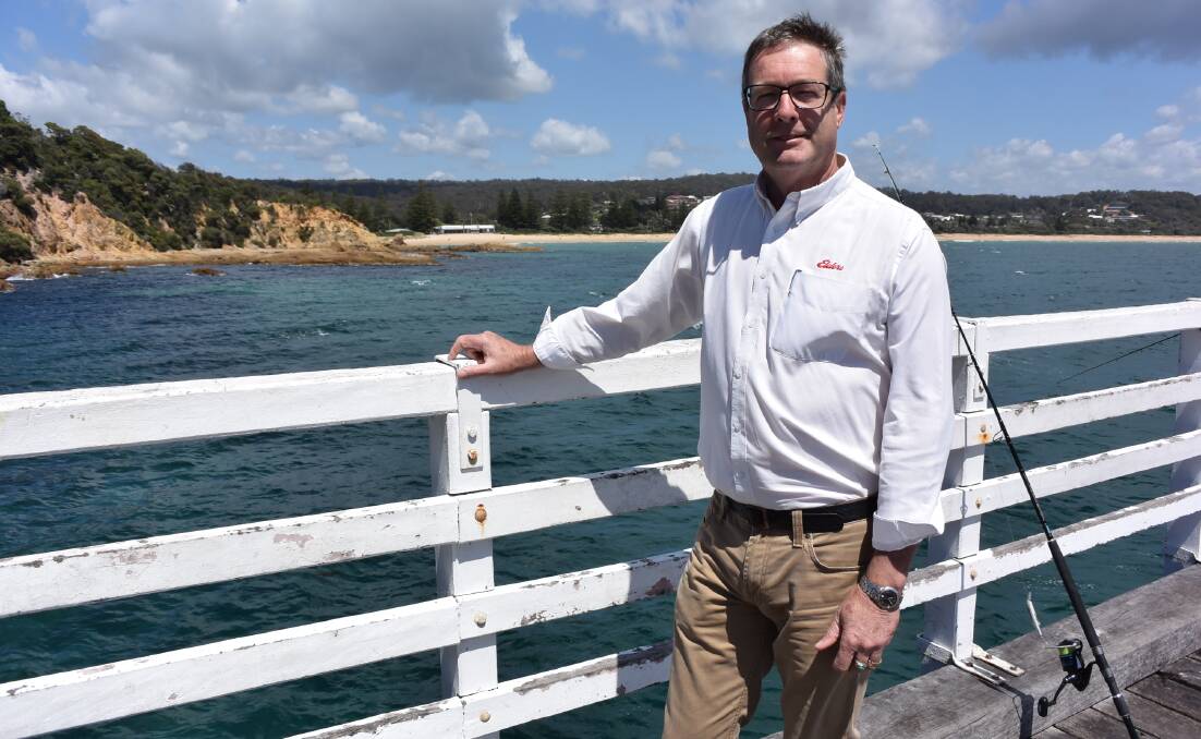 MAIN EVENT: Greg Coman, Elders Real Estate Tathra, looks forward to the community involvement that comes with sponsorship of the 2016 Wharf to Waves Splash for Cash.