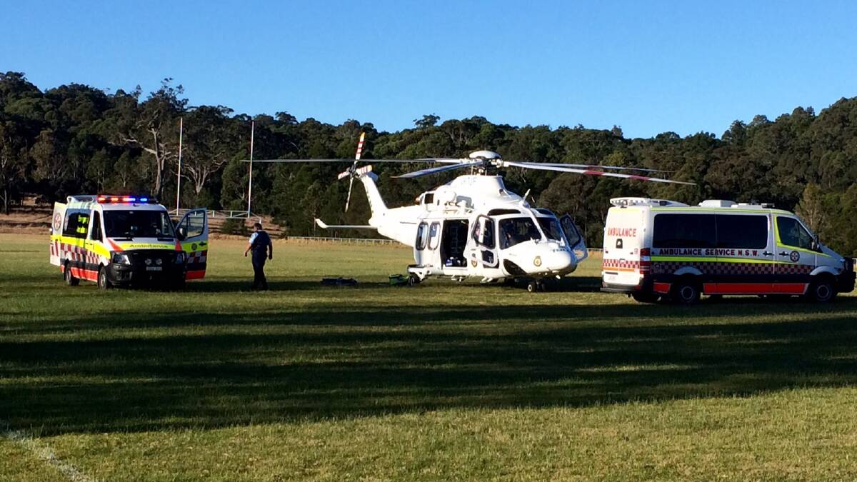 Toll Helicopter responds to a quad bike crash at Coolagolite, east of Cobargo. Photo by Sean Burke