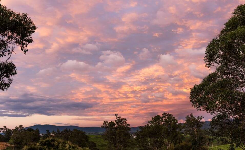 FIRE INT HE SKY: In a stark contrast from recent storms in the Bega district, BDN reader Brett Ritchie captured this stunning shot of our skyline.