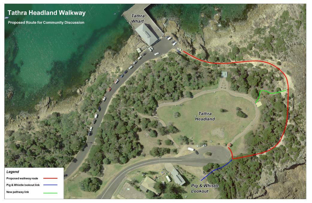 The proposed headland pathway route