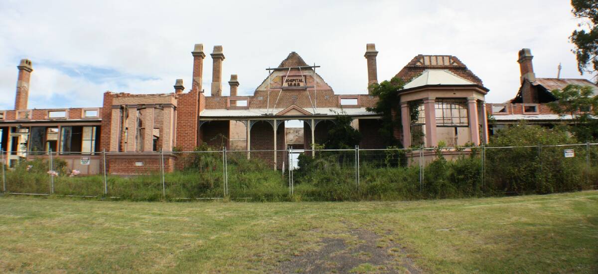COMMUNITY SPACE: The Old Bega Hospital was gutted by fire in 2004. The annual spring fair raising money towards its restoration is on again October 29.
