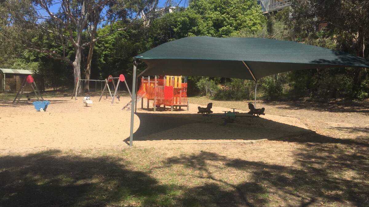 The climbing frame that will be removed from Charles Izzard Reserve, Tathra.