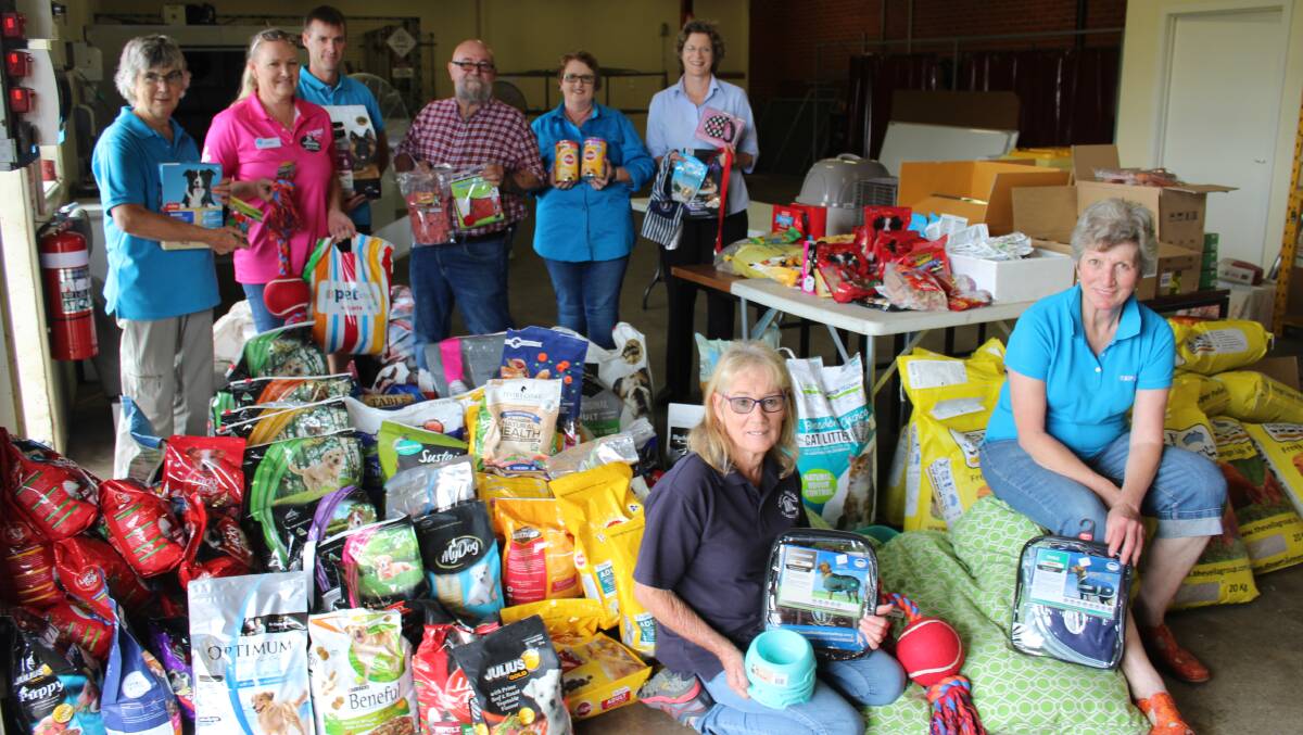 PET TREATS: Local Land Services are urging pet owners to make use of donations from near and far that have been flowing into their depot building in Bega. 