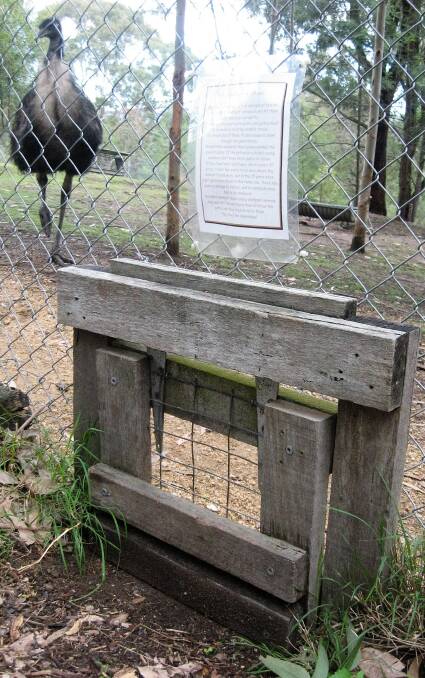 Free passage: A wombat gate at native wildlife sanctuary Potoroo Palace which has been used successfully for 20 years. Picture: Lea Pinker