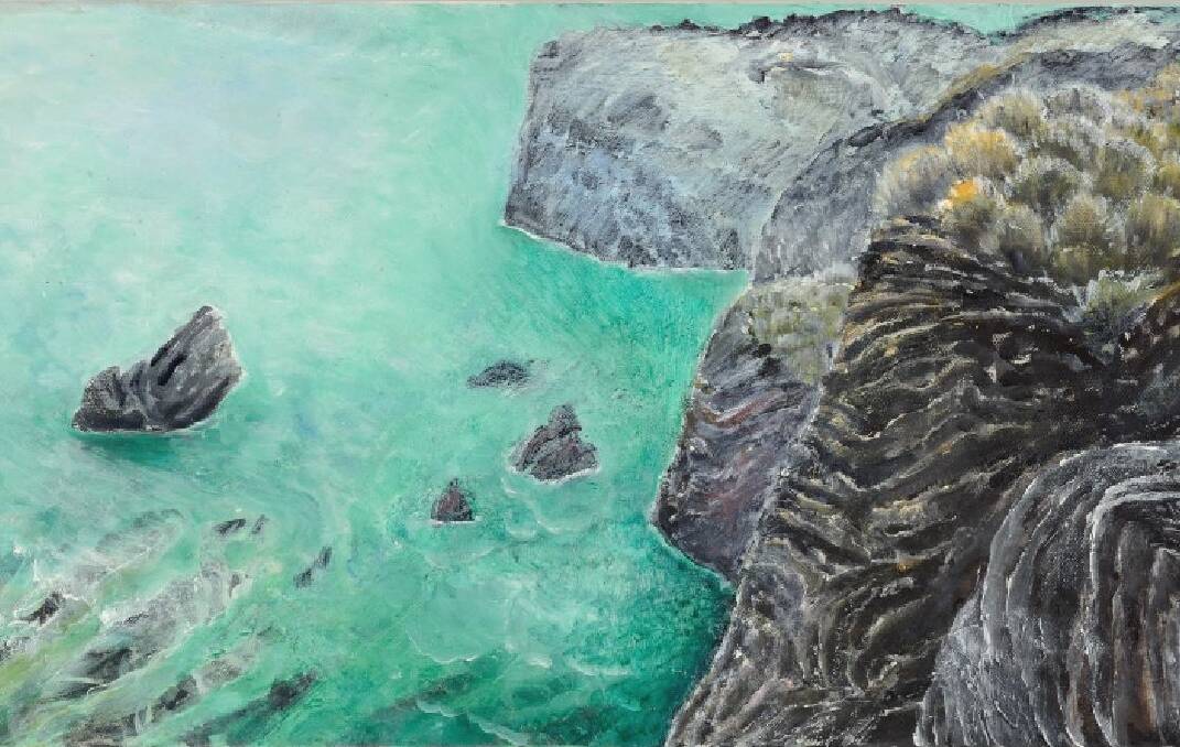FOCUS ON ENVIRONMENT: Anneke Paijmans' oil on canvas work Mystery Bay. 