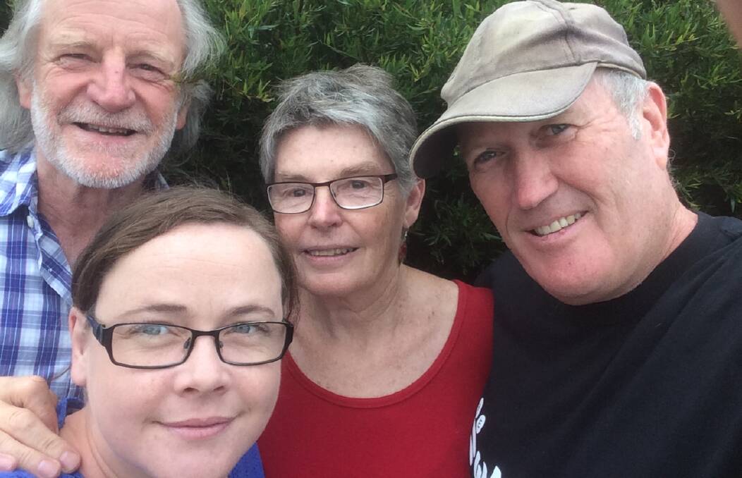 CREATIVE TOWN: Sculpture Bermagui's president Paul Payten, secretary Jac Sloane, vice-president Pauline Balos and committee member Tim Whitaker are busy organising for the art event. 