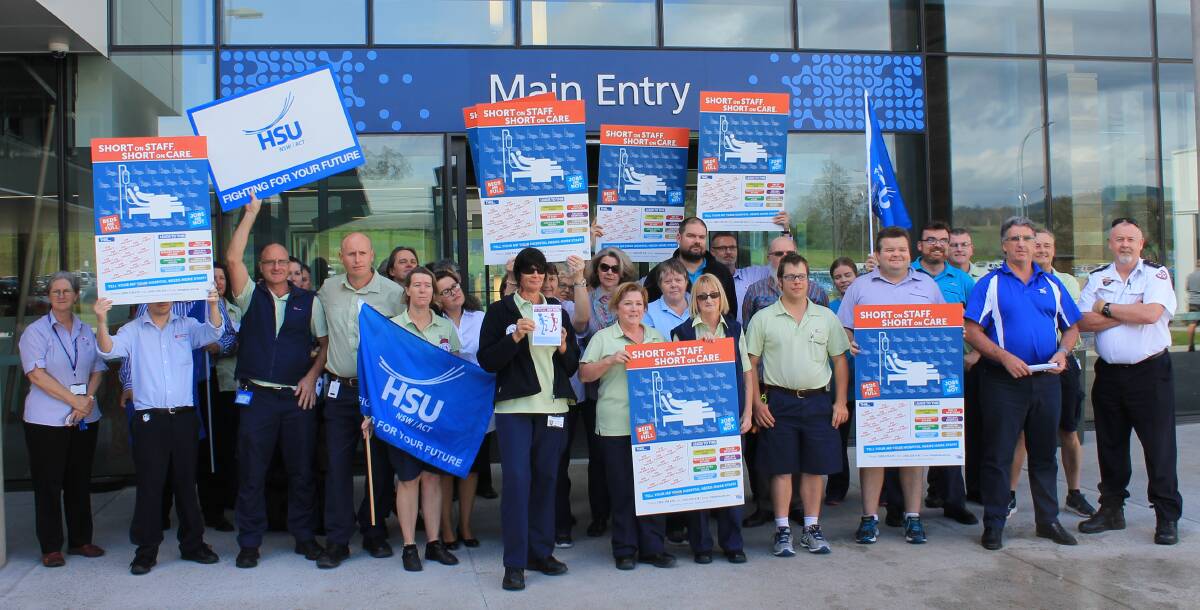 Heath Services Union members went on strike at the South East Regional Hospital on September 14. 