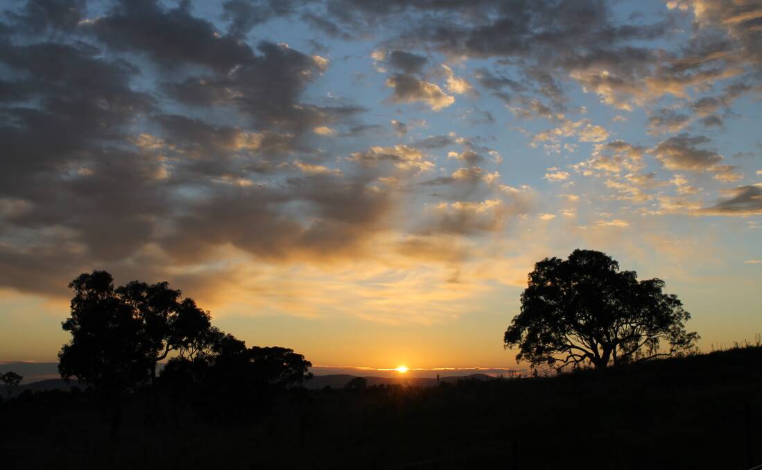 NEW DAY DAWNS: Sunrise over Toothdale, April 2. If you have a stunning photo of the district you would like to share, email the editor on ben.smyth@fairfaxmedia.com.au. 