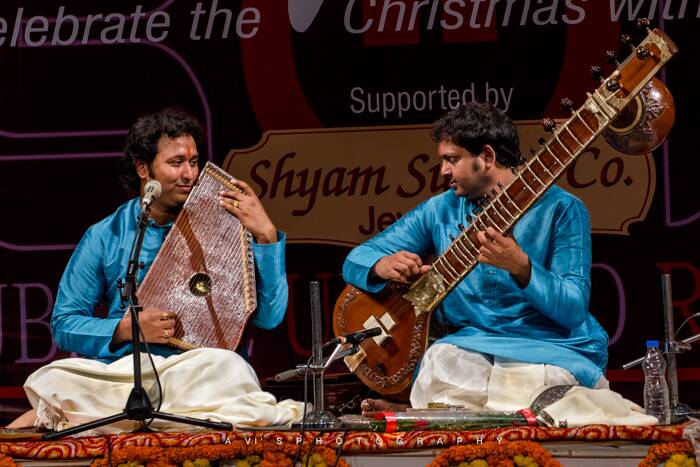 SWEET SOUNDS: Debapriya Adhikary and Samanwaya Sarkar perform the North Indian style of music that has a strong emphasis on improvistion. 