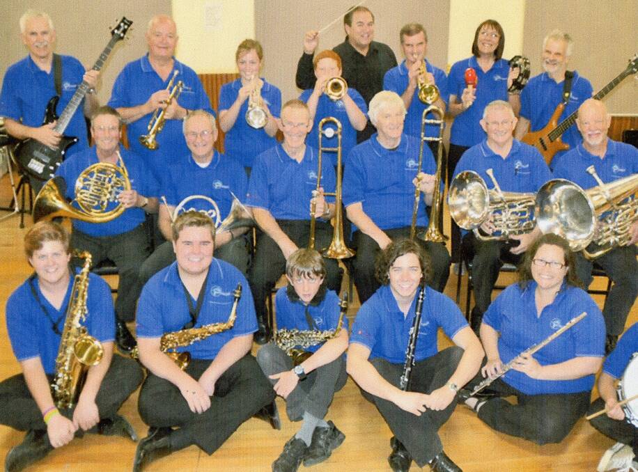 Charity-minded: Sapphire Coast Big Band and Concert Band prepare for their concert on October 25, funds from which will go to Timor Leste. 