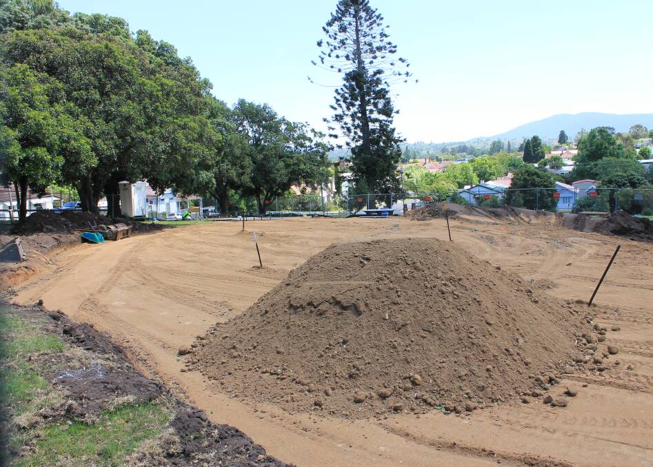 UNDER CONSTRUCTION: The upgraded playground at Bega Park will have equipment installed in it from December 14. 