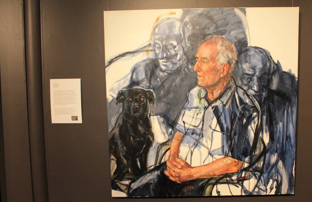 ART AND DEPRESSION: The Black Dog by Ann Cape is part of a series of works dealing with dementia. It is on display as part of the Shirley Hannan National Portrait Award. 