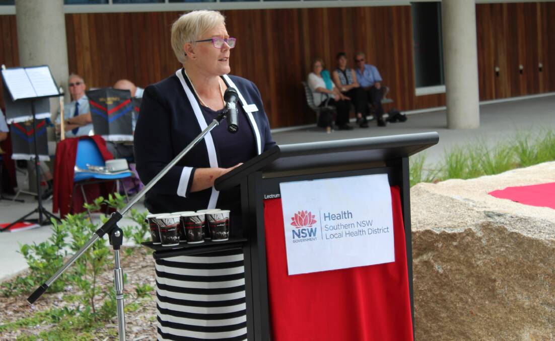 Southern NSW Local Health District CEO Janet Compton at the opening of the South East Regional Hospital in April last year. 