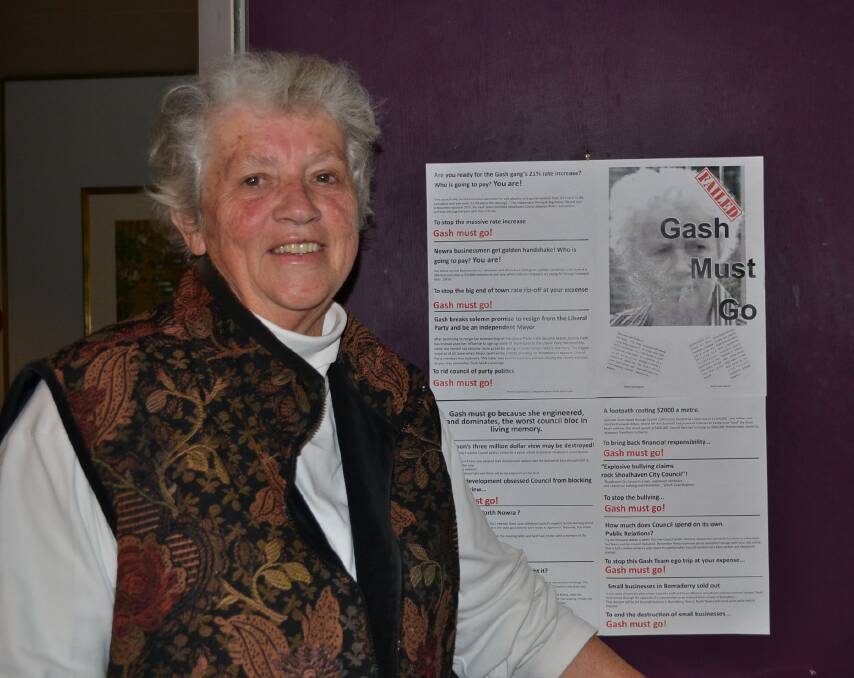 In July, the then mayor Joanna Gash described those who launched a vigorous campaign against her as "gutless wonders". She said the brochure had fired her up to once again stand at the local government election in September.