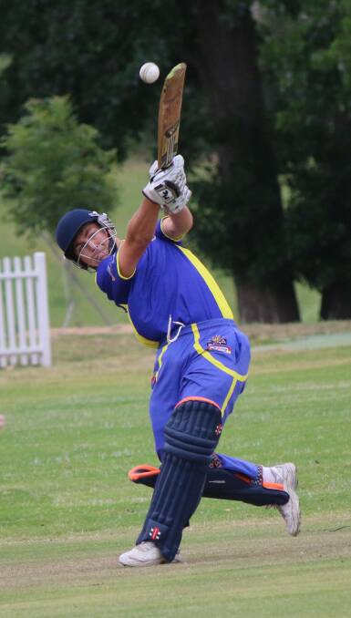 Four: Bega-Angledale's new A grade captain Robbie Ringland slings one to the fence during a match last year. Picture: Jacob McMaster