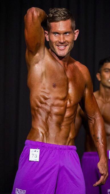 Vision of fitness: Clay Ryan claimed third in the INBA state titles for the Male Fitness division recently. PIcture: supplied.
