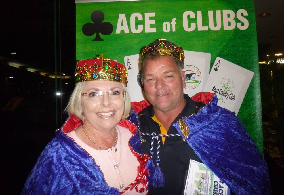 Crown winners: The Queen and King of the Ace of Clubs tournament are Carlene Ramsay and Rick Horwood with the best overall score from four rounds. 