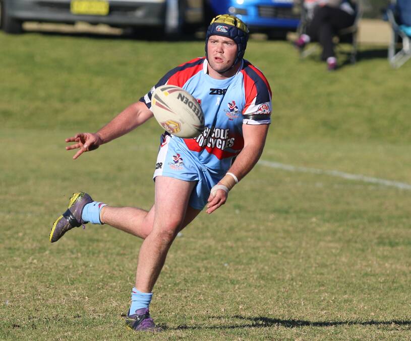 Work-rate: James Duncan is one of the hard-working Roosters that could potentially close out Moruya's first grade season on Sunday. 