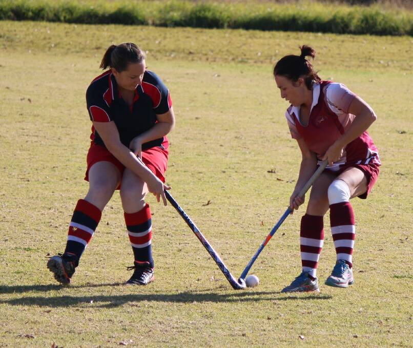 On the ball: Grand Hotel A grader Nikki Smith controls the ball against a Tathra opponent during play last season. 