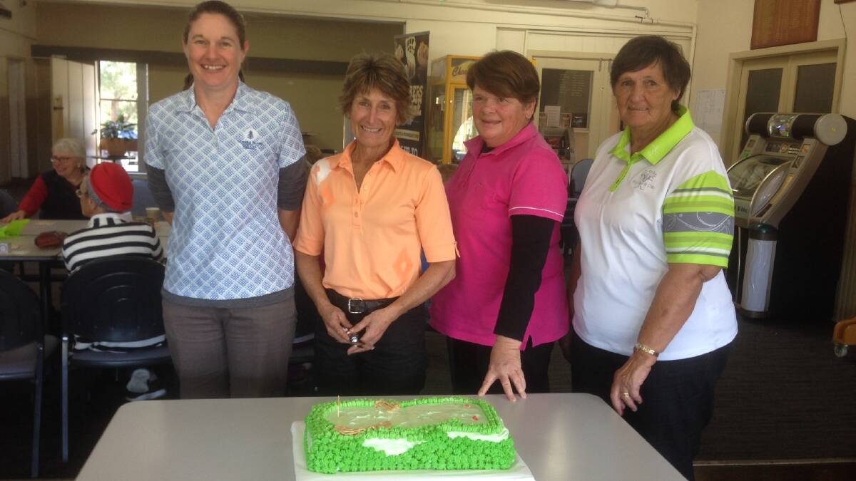 Foursomes champs: Division one scratch winners Tammy Edmonds and Wendy Hergenhan with division two winners Maree Hergenhan and Margaret Atkins.