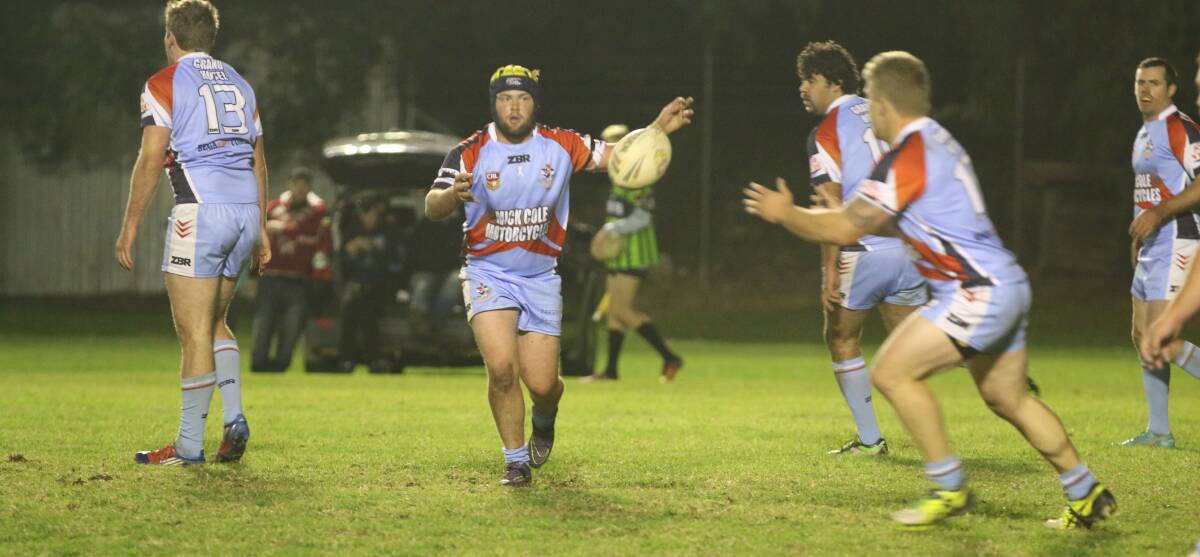 Support player: Bega Rooster James Duncan was among the try-scorers against Batemans Bay, while providing a big impact for the club. 