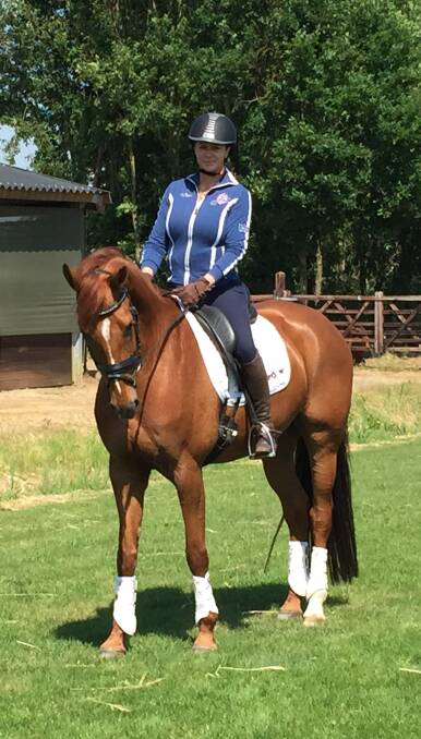 Winning pair: Former Bega rider Katie Umback with Arwen have been chosen to compete in the Rio Paralympics next year and in England this month. 