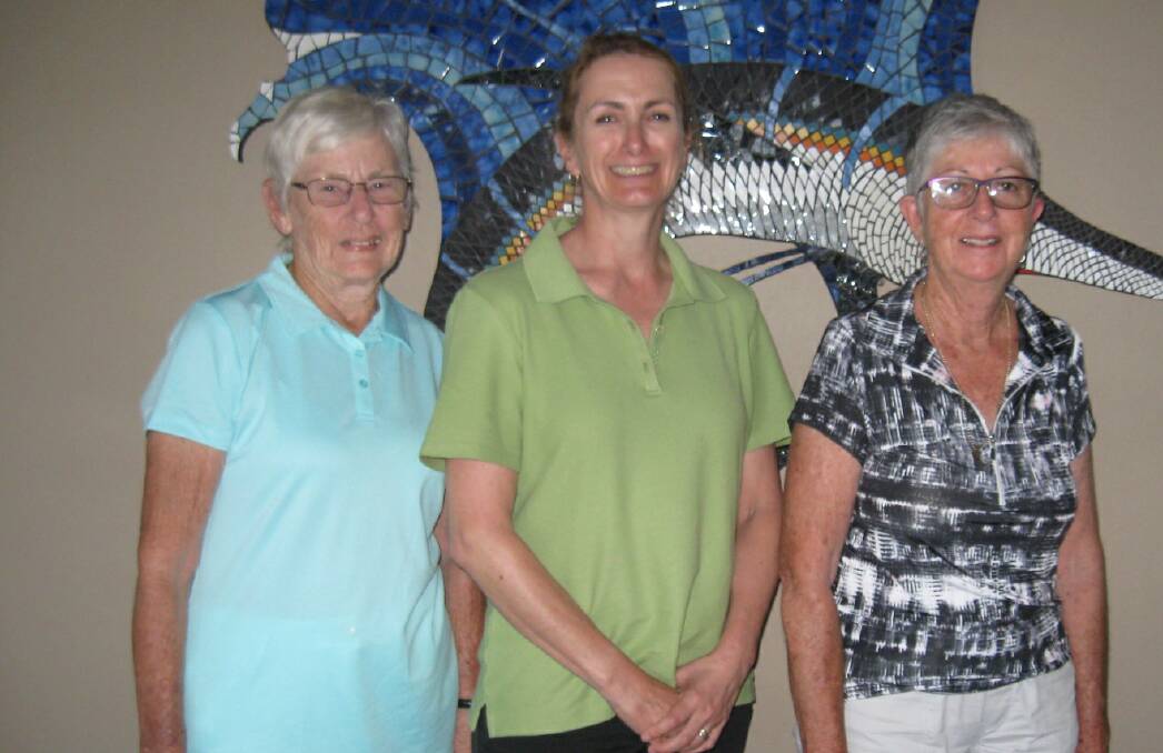 Legacy winners: Marnie Nicholson,Juanita Trent and Karen Thornton were the divisional winners of the Legacy charity day stableford. 