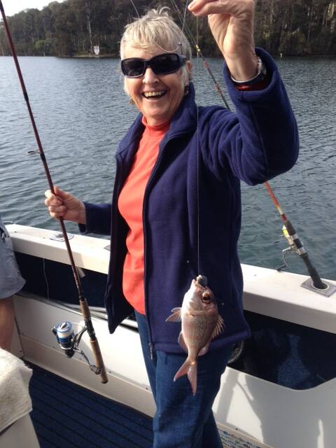 The catch was made by Margie Ingamells with a small snapper from Wagonga Inlet, Narooma. 