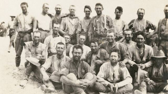 The 4th Troop, 12th Light Horse Regiment after the second Battle of Gaza. Picture: Courtesy of Australian War Memorial