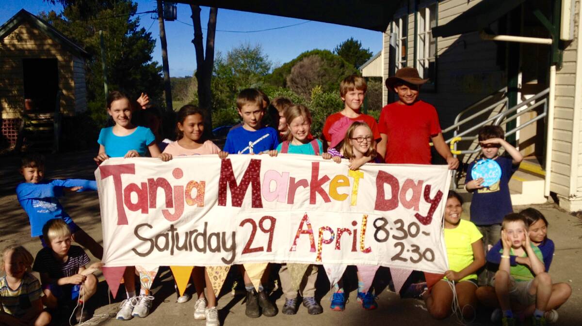 EXCITED: Tanja Public School pupils are all smiles ahead of the annual Tanja Market Day, which will be held from 8.30am to 2.30pm on Saturday, April 29. Picture: Supplied