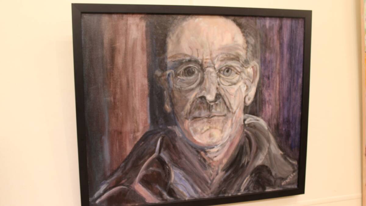 Art student Joan Wick's painting of her husband Jim.