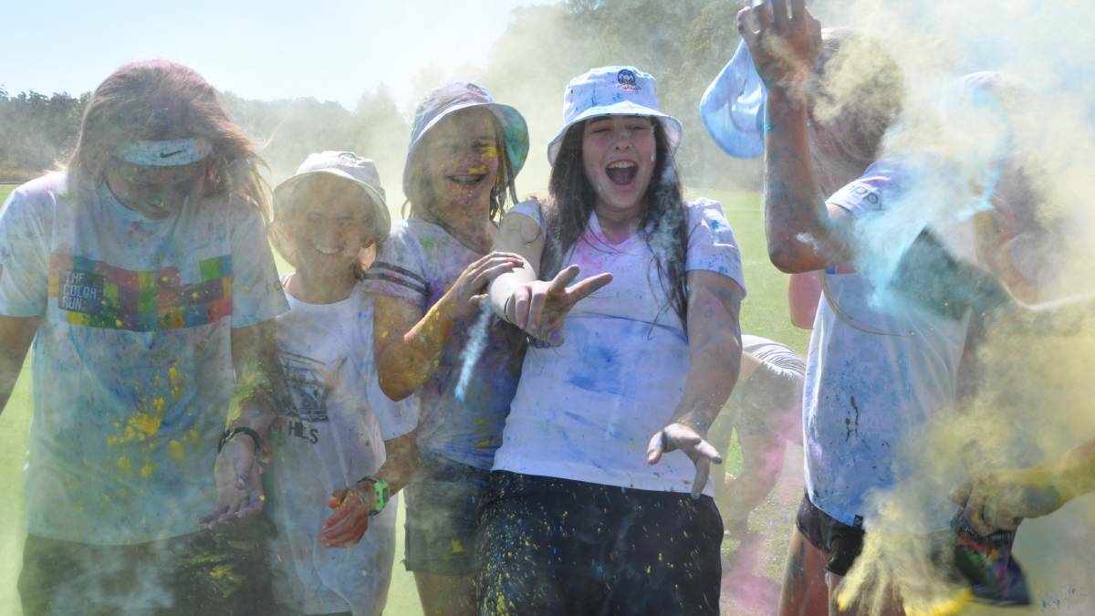 The Upbeat Festival and Colour Run fundraiser at St Josephs Regional College.