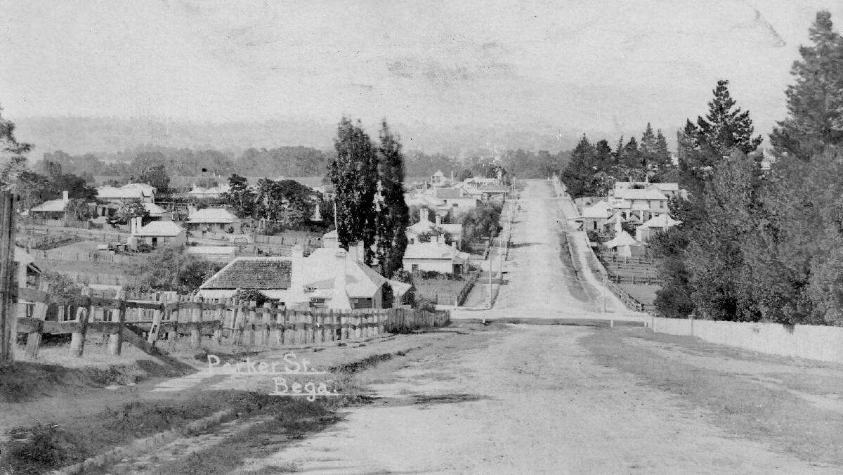 A thriving centre: In the late 1800s, Bega was considered a lively place, carrying on a brisk trade with Sydney in butter, cheese and bacon.
