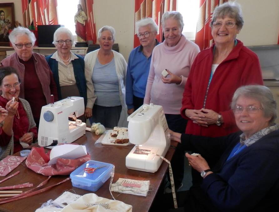 Crafty charity fund-raiser: Members of the Candelo Craft Group who will be supporting local charities with the proceeds of their Craft Exhibition this Saturday at Candelo Hall.