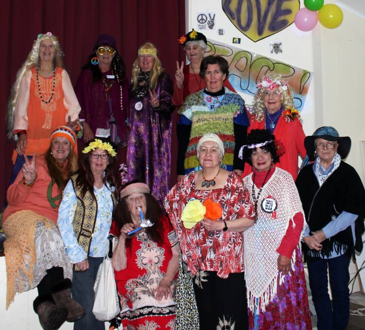 Swinging Sixties: Bermagui CWA ladies get in the groove at the recent CWA Music and Drama Day at Cobargo.