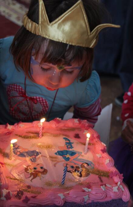 Birthday wishes: Stella Forbes enjoyed her 4th birthday party at the Funhouse in Bega recently.