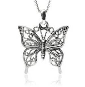The butterfly pendant found on Marnielee Cave's body.