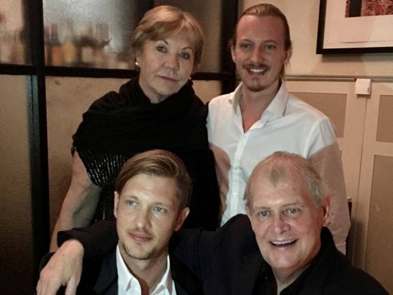John Farnham, pictured with his family, has been diagnosed with cancer and is undergoing surgery. (PR HANDOUT IMAGE PHOTO)