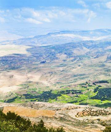 A view of the  Promised Land from Mount Nebo in Jordan. Photo: VV Voennyy