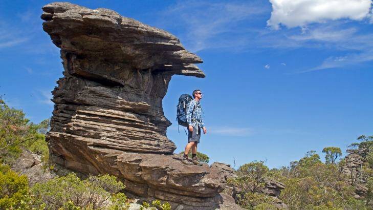 The rocks put on a free sculpture show on the Grampians Peaks Trail. Photo: Andrew Bain