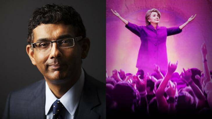 Razzie winner: Dinesh D'souza for his Hillary's America: The Secret History of the Democratic Party movie. Photo: YoouTube