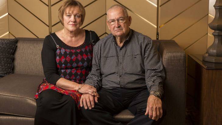 John and Kaylene Mann, who lost a total of four relatives on Malaysia Airlines flights MH17 and MH370.   Photo: Glenn Hunt